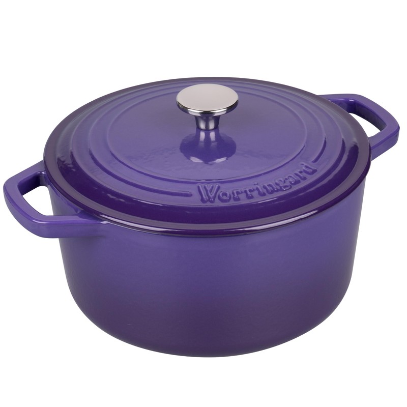 VORRINGARD Enameled Cast Iron Dutch Oven Pot with Lid, for