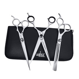 Tijeras Para Estilista Barber Peluquero Estetica Canina Aashta 7" PICBSK-73 Acero Inoxidable Profesional