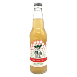 Green Bee Honey Sweetened Soda - Case of 12 (Honeycomb Cider)