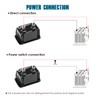 Runleader LCD Hour Meter for Maintenance,AC/DC 5V to 277V for