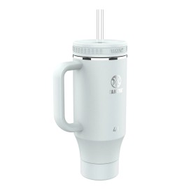 Takeya 40 oz Insulated Travel Tumbler with Handle and Lid Double Wall Stainless Steel