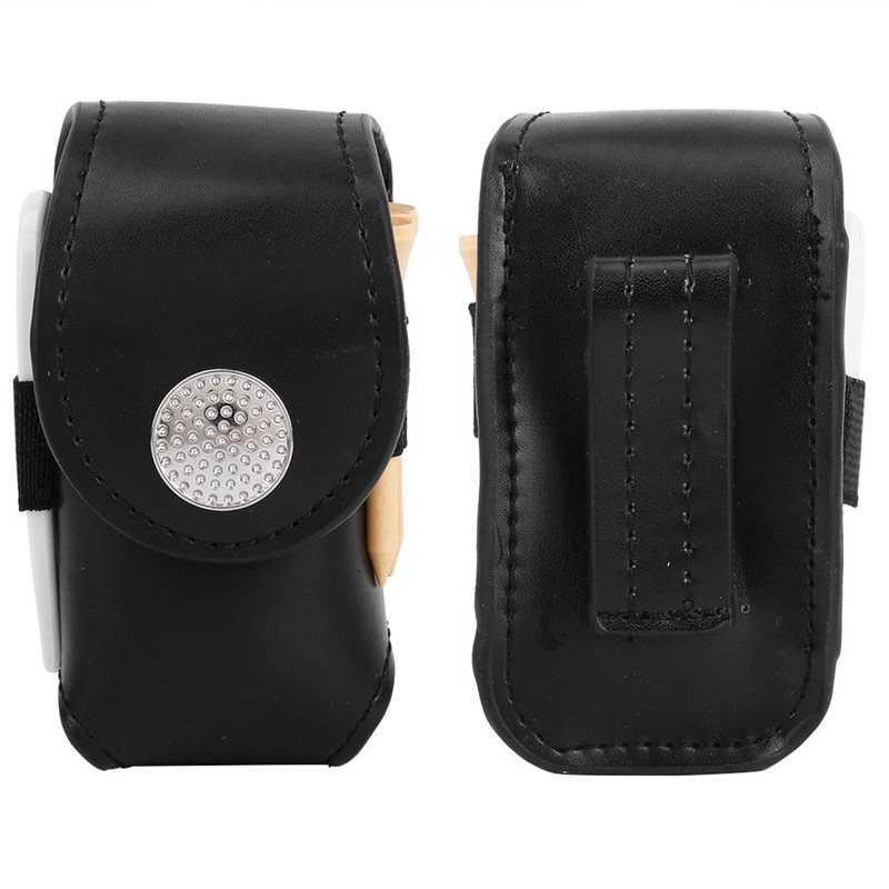 Mini PU Golf Ball Bag Pouch Holder with Golf Ball