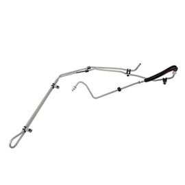 KarParts360 For Pontiac Montana 2006 2007 2008 2009 Power Steering Fluid Cooling Hose | Gray/Black | With Mounting Brackets | Barbed End 2 Type | 0.319 inches / 8.1 millimeters Inside Diameter