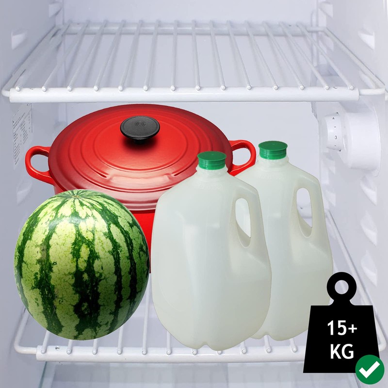 SPARES2GO Fridge Shelf Compatible with LG Refrigerator Freezer (White, Adjustable,