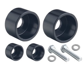 DEWHEL A Pillar Grab Handle Repair Aluminum Compatible with 02-09 Dodge Ram 1500 2500 3500 (Black)