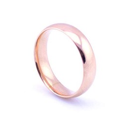 Vault 101 Limited Rose Gold (18k Plated) Men's Women's Stainless Steel Wedding Band Ring (6mm Wide - Size W)