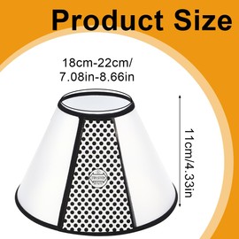 VAEIORP 1 Collar for Pets Plastic Elizabethan Plastic Elizabethan Collar Soft Cat Protective Collar Lightweight Elizabethan Collar for Kittens Puppies XS 18-22 cm