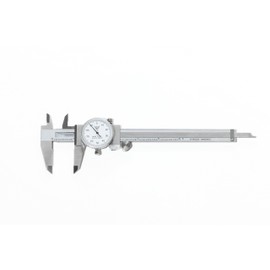 PEC Dial Caliper 0-6 Inch, Stainless Steel Precision Measuring Tool with Shock-Proof Dial, High Accuracy ±0.001"
