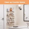 upsimples 4 Pack Acrylic Shelves for Wall Storage, 15" Floating