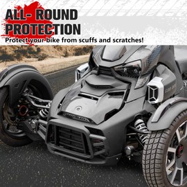 A & UTV PRO Front Bumper Guard for Can Am Ryker All Models, Front Vehicle Protection Profile Bumper Brush Guard Protector for Can Am Ryker 600 900 Accessories, Replace OEM # 219401108, Black