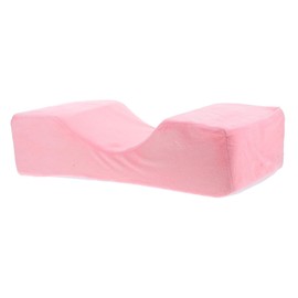 BIUDECO Beauty Flat Neck Pillow Massaging Pillow Fake Lashes Pillows for Bed Massage Table False Eyelashes False Lashes Massage Head Rests Massage Pillow Pink Crystal Anti-Slip Cloth