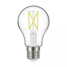 Satco S12409 LED Filament Bulb 120V 5W 40W A19 Medium E26 Base Clear 2700K Warm White