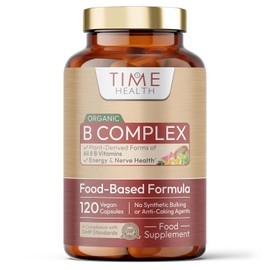 Organic Vitamin B Complex - Wholefood Plant-Based - 120 Capsules - UK Made