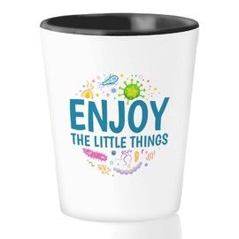 Bubble Hugs Microbiologist Shot Glass 1.5oz - The Little Things - Researcher bioprocess hemacyto microscope lecturer laboratorian spores Pathology Scientist