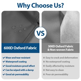 IHOMAGIC 105L Extra Large Storage Bag, Pack of 2 Foldable Storage Boxes with Lid and Handle, Portable Underbed Storage, Storage Bag for Bedding, Toys, Duvets, Dark Grey