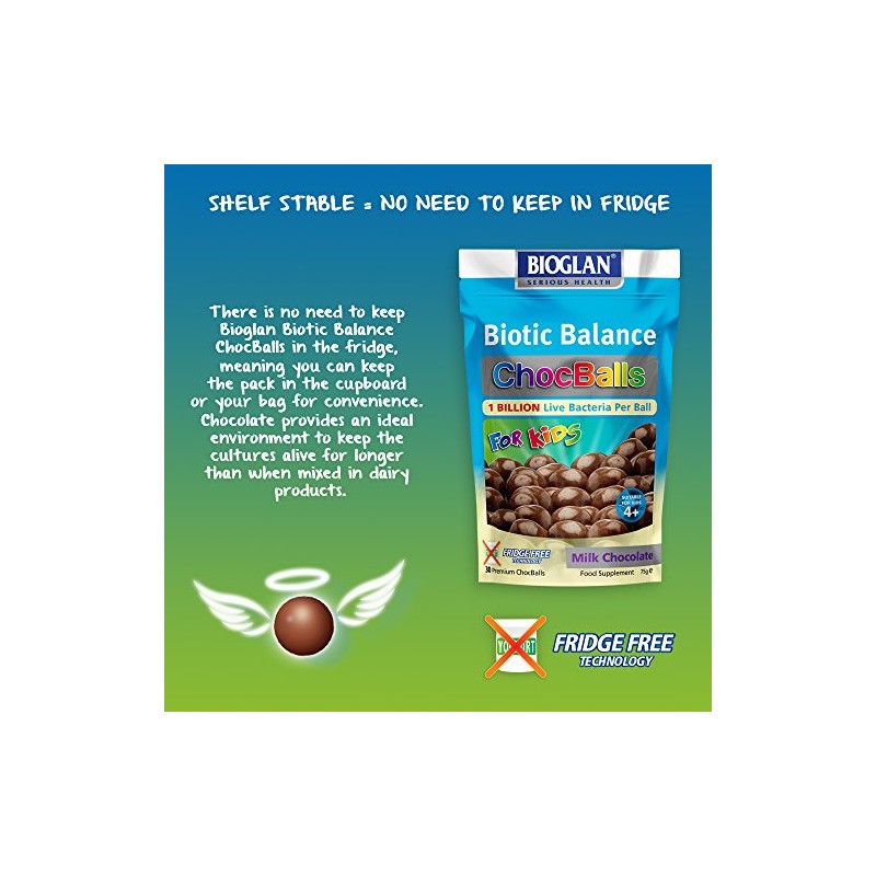 Bioglan Biotic Balance Milk ChocBalls, Pack of 1