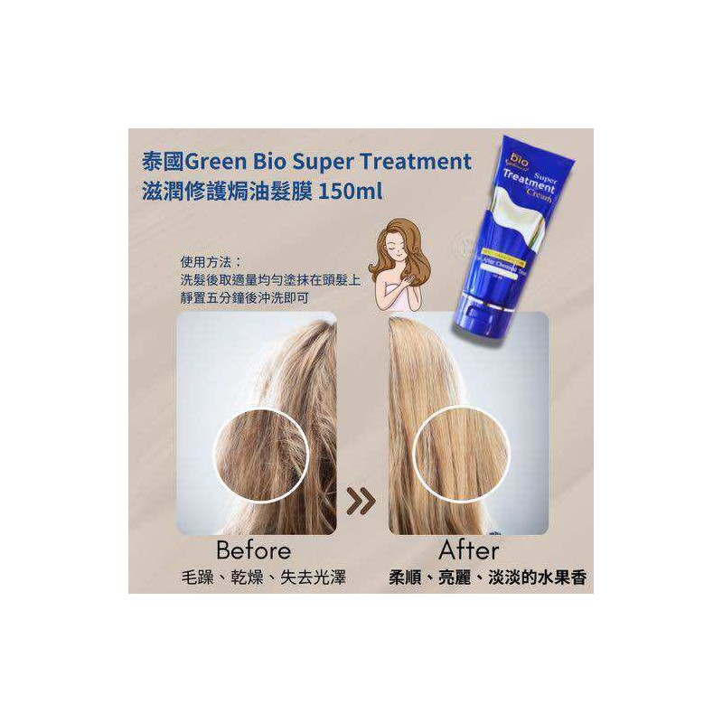 Green Bio Super Treatment Cream Repair Hair 150ml / 250ml