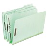 Pendaflex Pressboard Fastener Folders, Letter Size, Light Green, 2" Expansion,