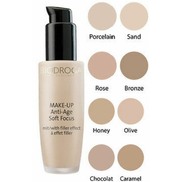Biodroga Make-up Anti Age Soft Focus - 01 Porcelain - 30 Ml. For a Natural and Even Look of the Complexion.