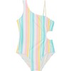Hurley Girls' One-Piece Cut Out Swim Suit (Big Kid), Pale