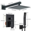 Ackwave Shower Faucet Matte Black Shower System with 8 Inches