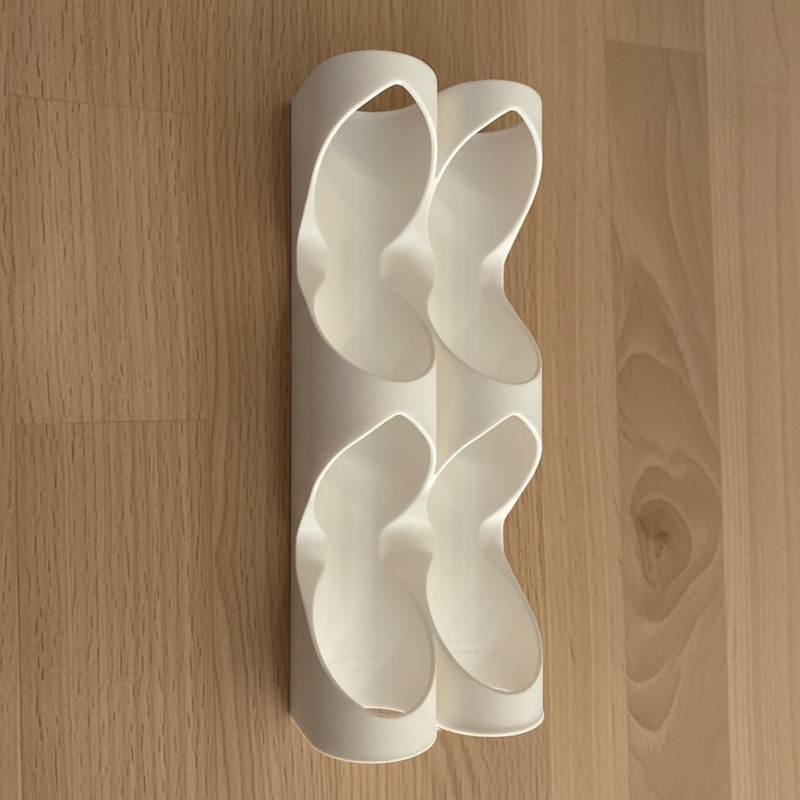 Under Cabinet Kitchen Roll Holder Organizer - Modular Wall Mounted
