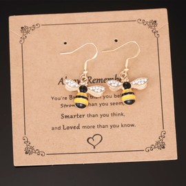 Bee Earrings for Women Gifts Gold Bumble Bee Bumblebee Jewelry Honey Bee Earings