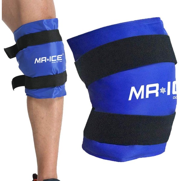 Knee Gel Ice Pack Wrap Large Hot Cold Therapy Compress Pain Relief for Surgery Injuries, Recovery, Aches, Bruises & Sprains (21.7 * 9.8 inch)