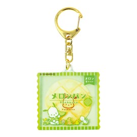 Tees Factory Sanrio Characters Layer Acrylic Key Chain Retro Pan Series/Pochacco H2.0 x W2.0 x D 0.1 inches (52 x 50 x 3 mm) SR-5546040PC