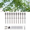 Pssopp Stainless Steel Trellis for Climbing Plants, Trellis Rope System,