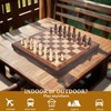 BIVOMON Magnetic Wooden Chess Set 15" Unique Chess Board Game
