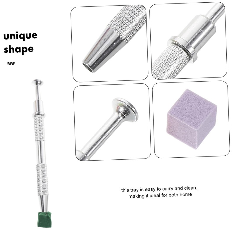 VICASKY 1set Nail Art Tool of Sponges with Metal Grabber