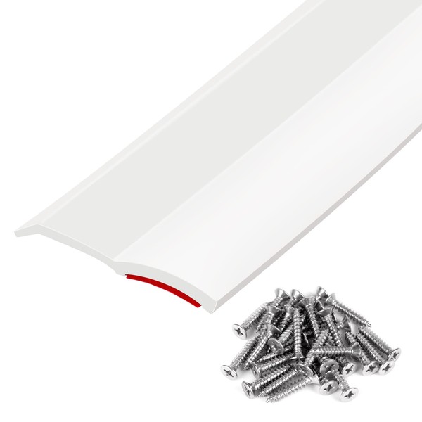 36FT Universal Garage Door Seal White Weatherproof Stripping Garage Door