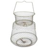 Metal Fish Basket. Wire Metal Fish Basket. Foldable Fishing Cage.