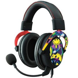 MightySkins Skin Compatible with Kingston HyperX Cloud II Gaming Headset - Peace Smile | Protective, Durable, and Unique Vinyl Decal wrap Cover | Easy to Apply, Remove | Made in The USA
