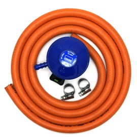 Calor Gas Brand Butane 21Mm Gas Regulator 1Mt Hose & 2 Clips 5 Year Warranty