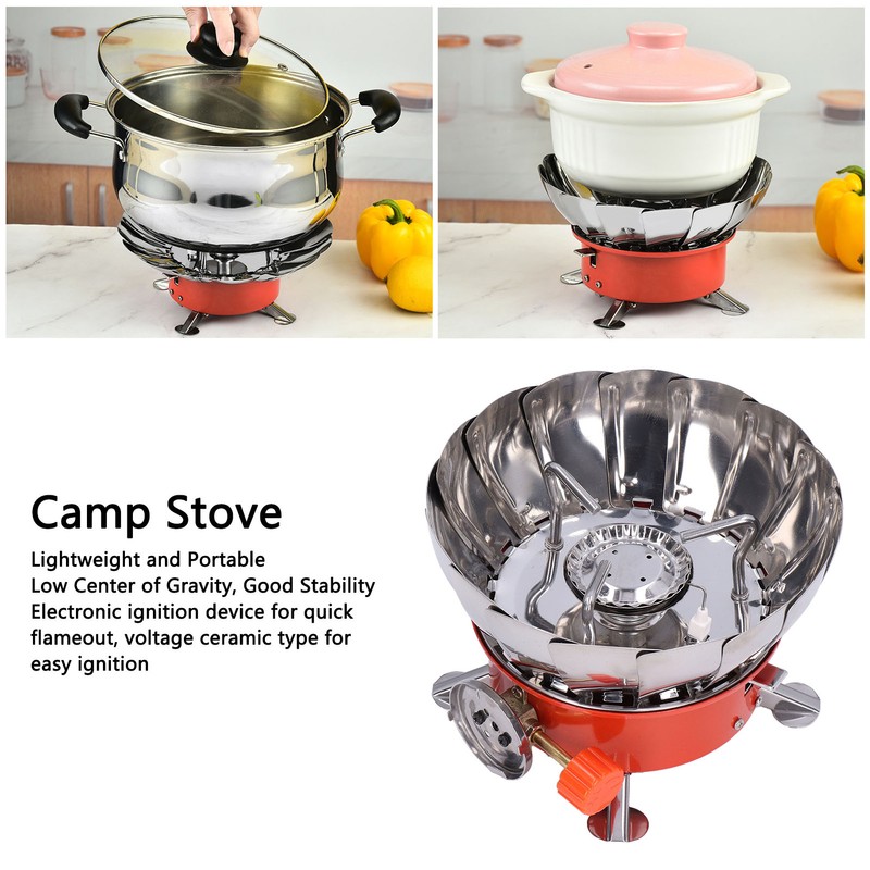 Camp Stove Collapsible Bracket Design Fine Workmanship Simple Operation Portable