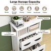 LOKO Bathroom Floor Storage Cabinet, Modern Side Cabinet with 2