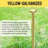 JPOIP 16 Inch Rebar Stakes - 1/2 Inch Diameter Galvanized