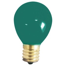 OCS Parts 10S11N-130V-CG Green Light Bulbs | 4-Pack | 10 Watt 130 Volt S11 Miniature E17 Intermediate Screw Base Lamps | 4,500 Hour Replacement Light Bulbs