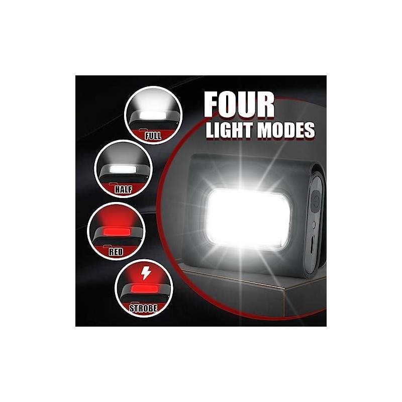 GOANDO Running Lights 4 Pack Safety Jogging LED Light for