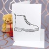 Large (A4) 'Work Boot' Blank Greeting Card (GC00025487)