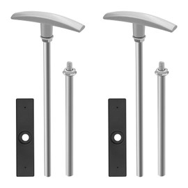 2 Pack RV Waste Valve Handle Replacement,T1046/TX9HPB RV Waste Valve Extension,RV sewer valve,RV black tank valve，RV gate valve,Keystone RV parts,Aluminum extension rod streamlines waste management