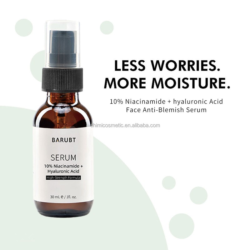 Nicotinamide Hyaluronic Acid Face Serum for Dry Skin Hydrating Brightening
