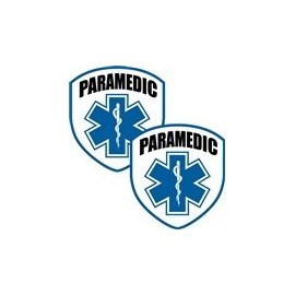 KustomSkinz Stickers 2-3" Paramedic Emergency EMT Shield