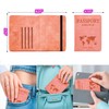Passport Holder for Travel, RFID Blocking Passport Wallet, PU Leather