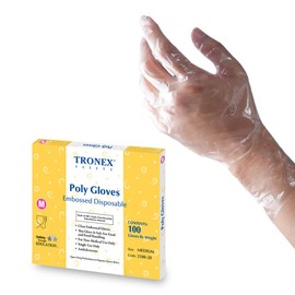 TRONEX PE Disposable Gloves, Small, Economic Choice, Pack of 1000, Food Safe