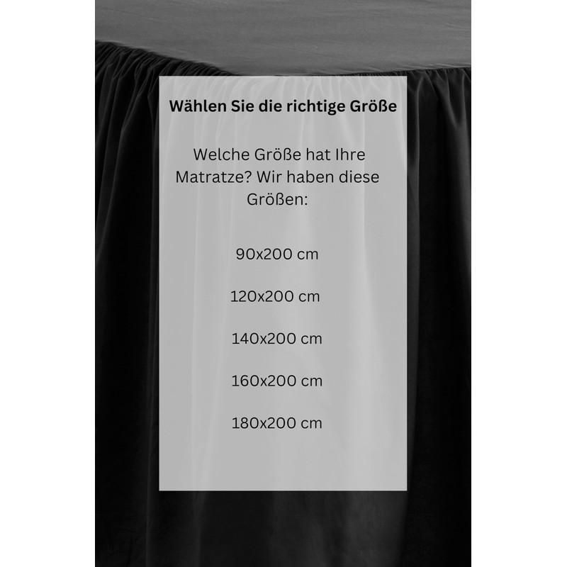 Jotex Zack Valance Bed Skirt Organic Cotton Bed Skirt, Height