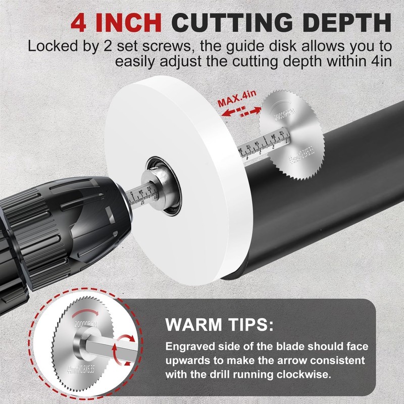 Inside Pipe Cutter for PVC Pipe Cutter Tool with 4"