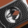KEENSUN Zinc Alloy V-Cut Cigar Cutter (Silver and Black CNC